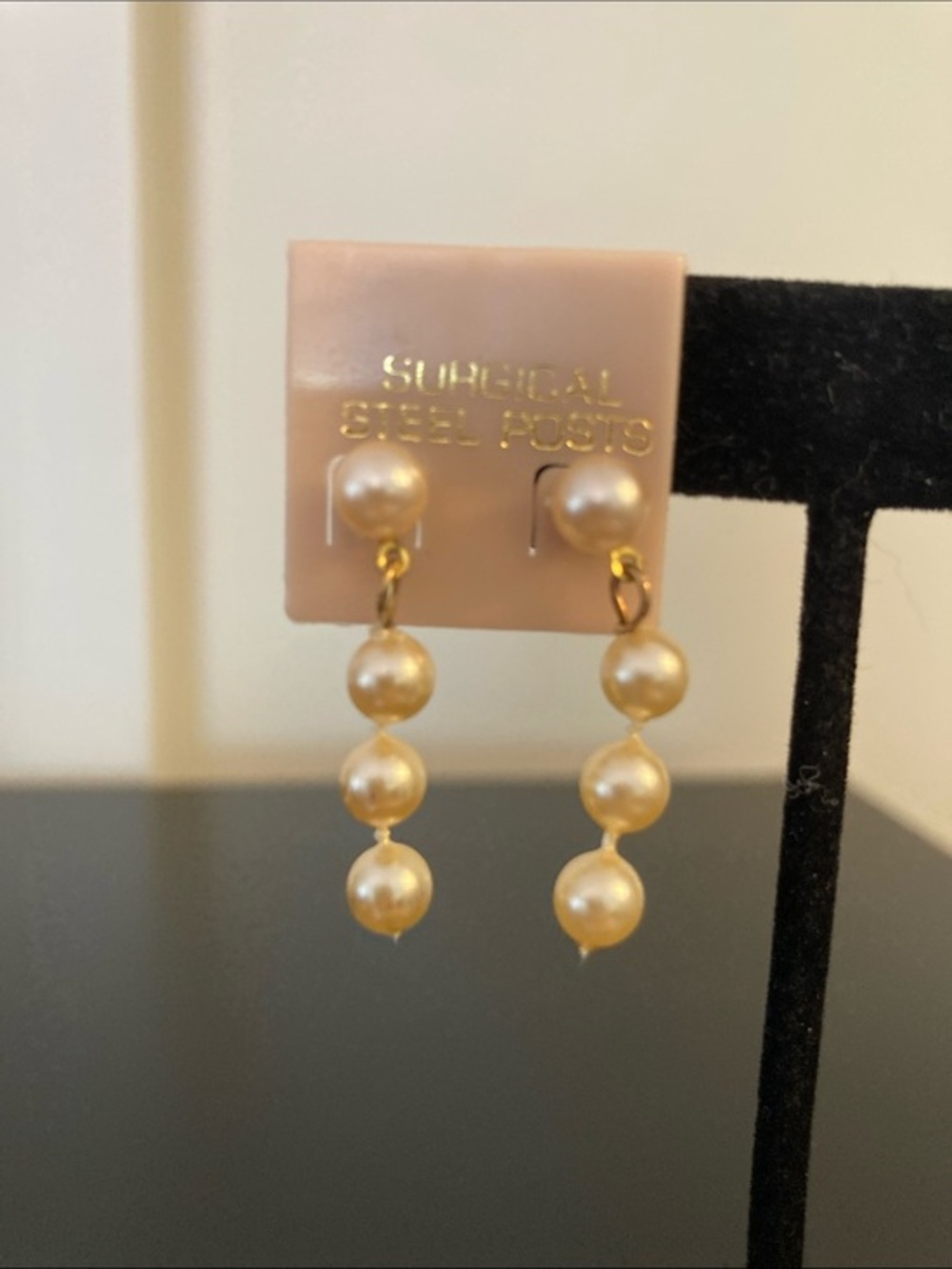 Gold Pearl Drop Earrings - Women Jewelry